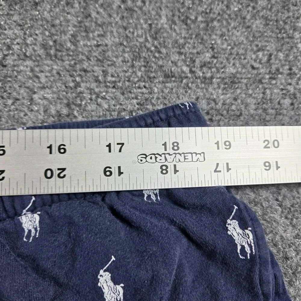 Polo Ralph Lauren Sleepwear Shorts Men's XL Navy Blue Allover Pony Logo Print